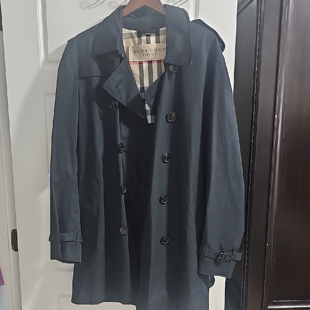 Burberry Men's Dark Trench Coat